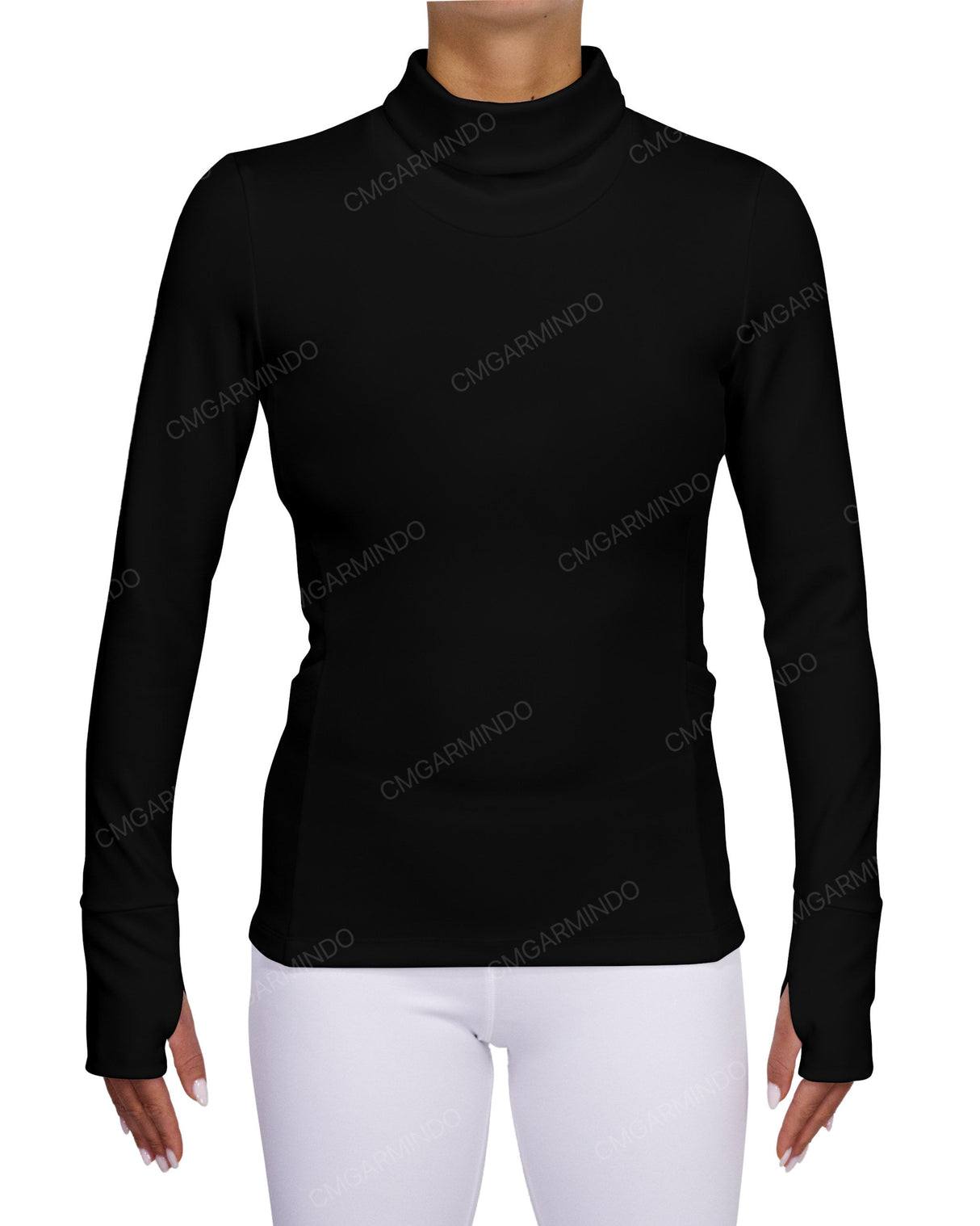 High Neck Long Sleeve Top