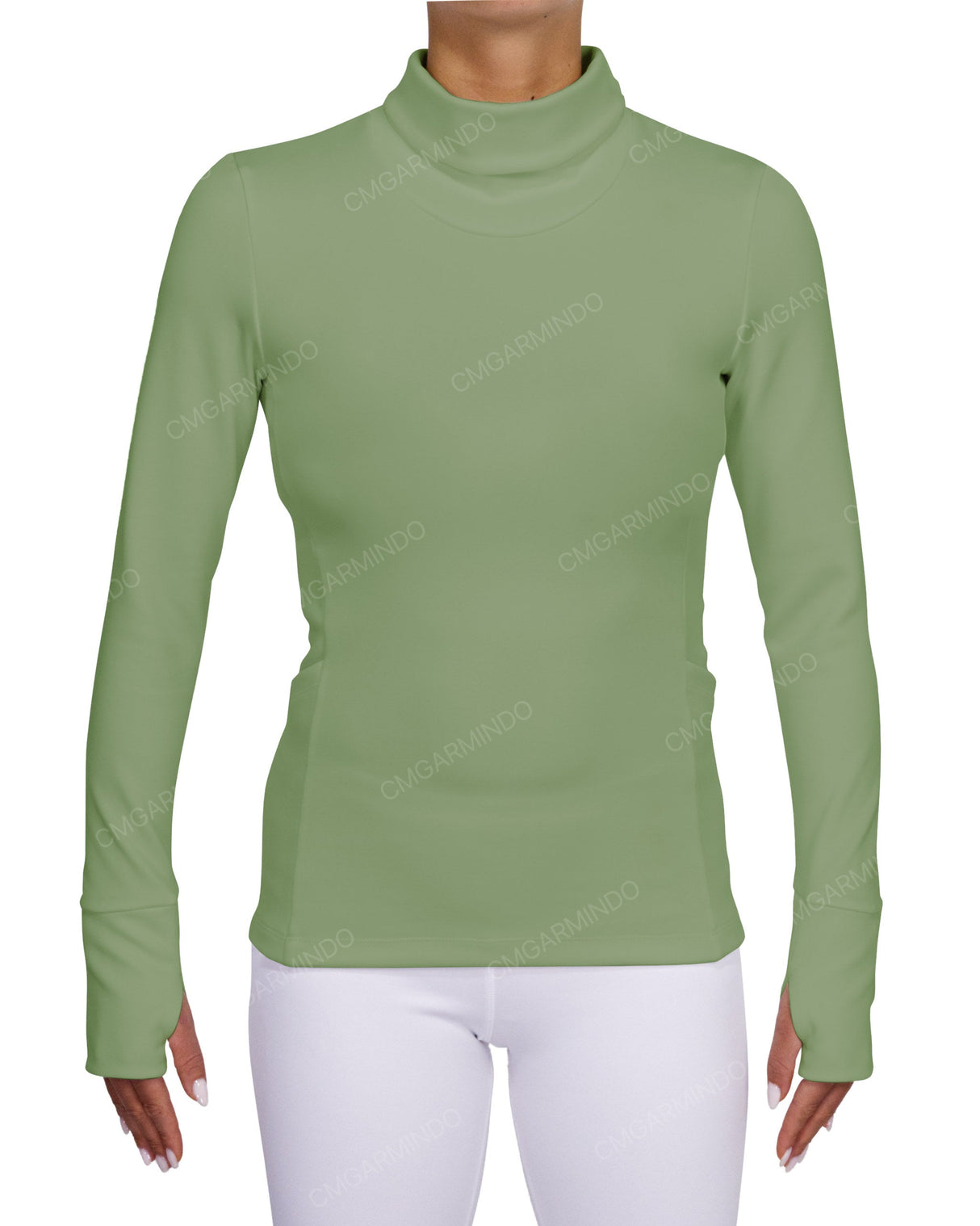 High Neck Long Sleeve Top