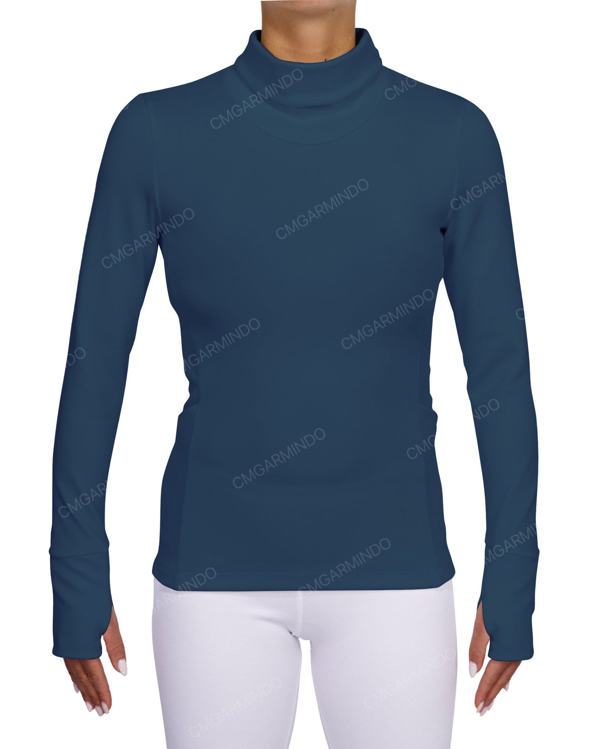 High Neck Long Sleeve Top
