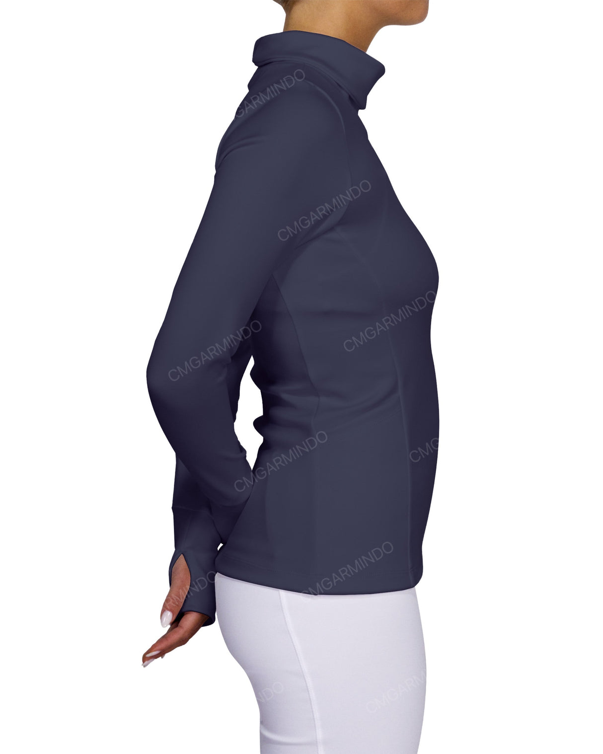 High Neck Long Sleeve Top