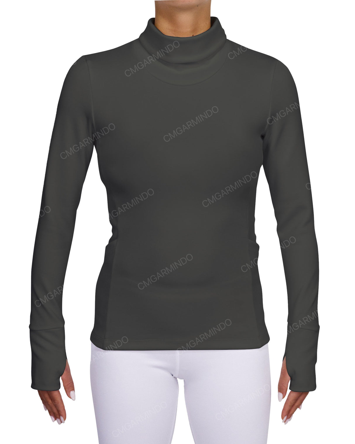 High Neck Long Sleeve Top