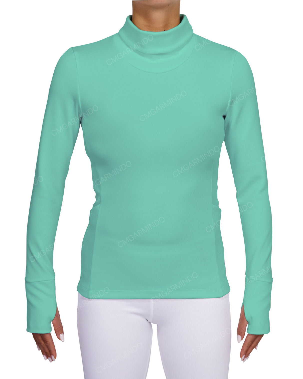High Neck Long Sleeve Top