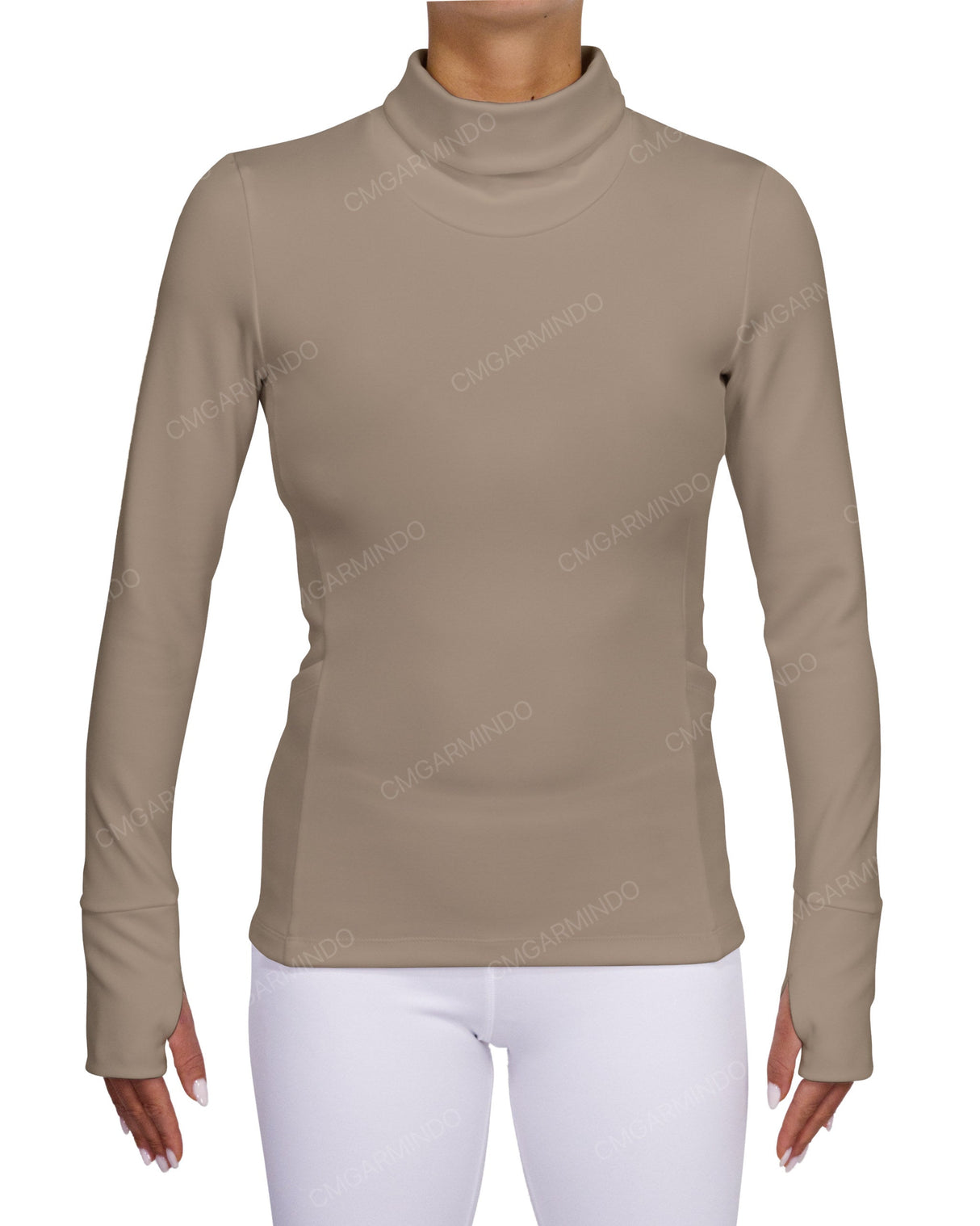 High Neck Long Sleeve Top
