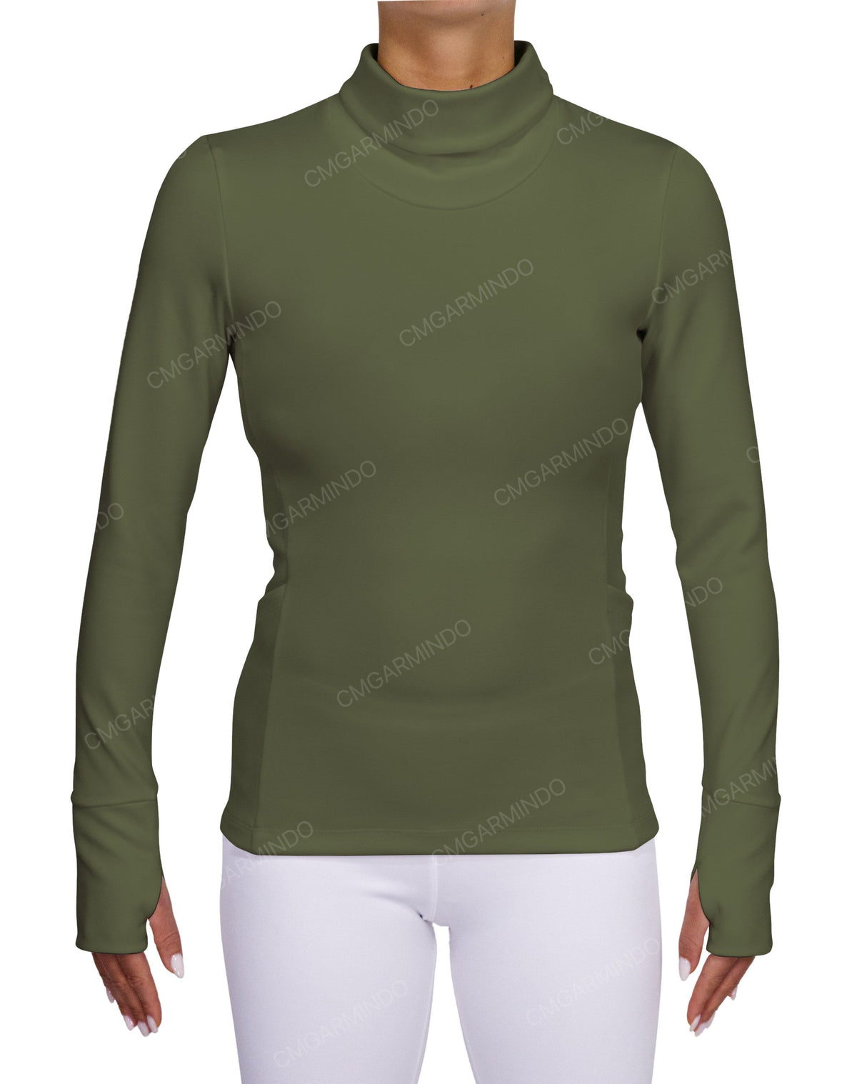 High Neck Long Sleeve Top