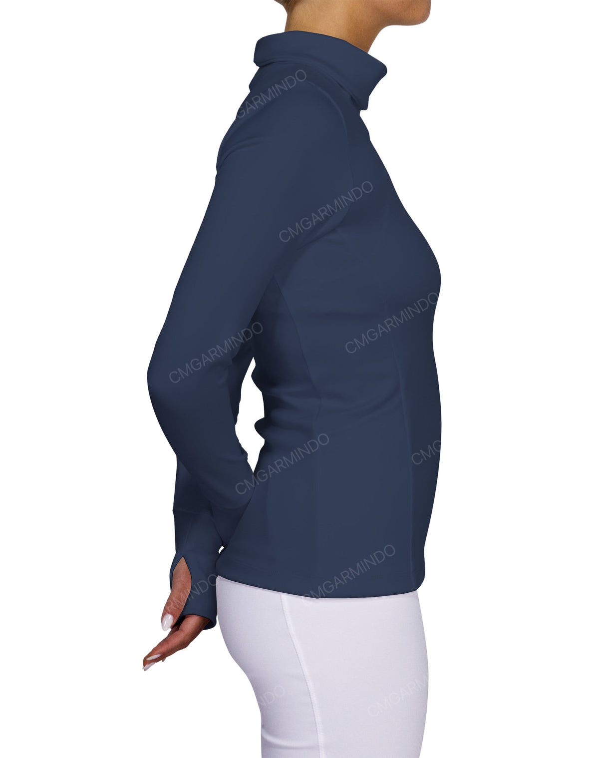 High Neck Long Sleeve Top