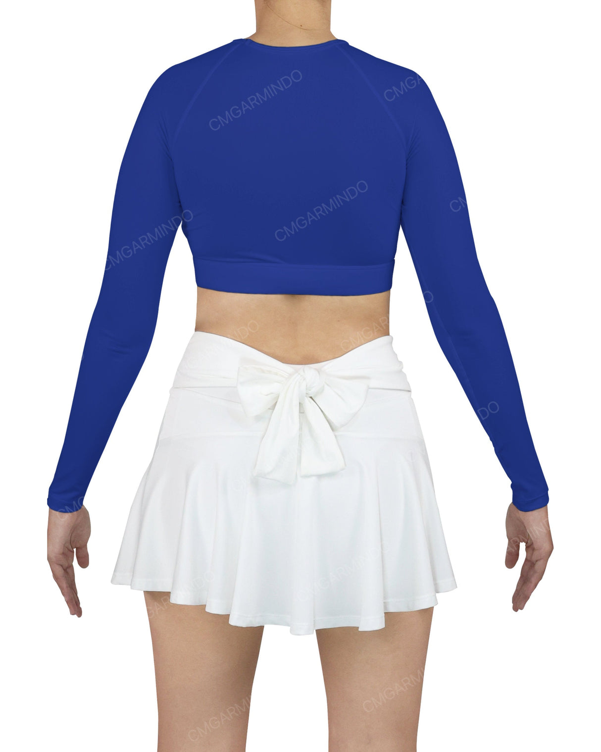 Crew Neck Long Sleeve Crop Top