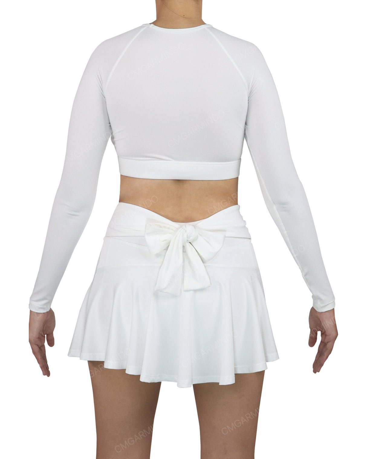 Crew Neck Long Sleeve Crop Top