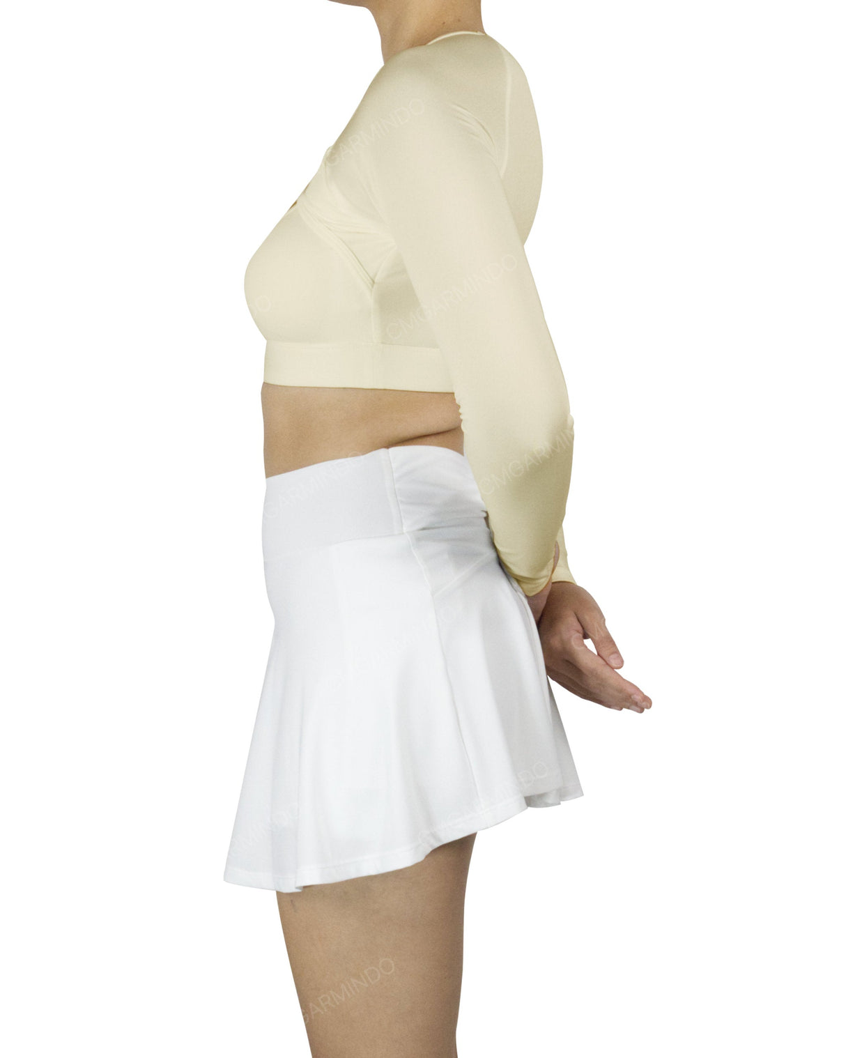 Crew Neck Long Sleeve Crop Top