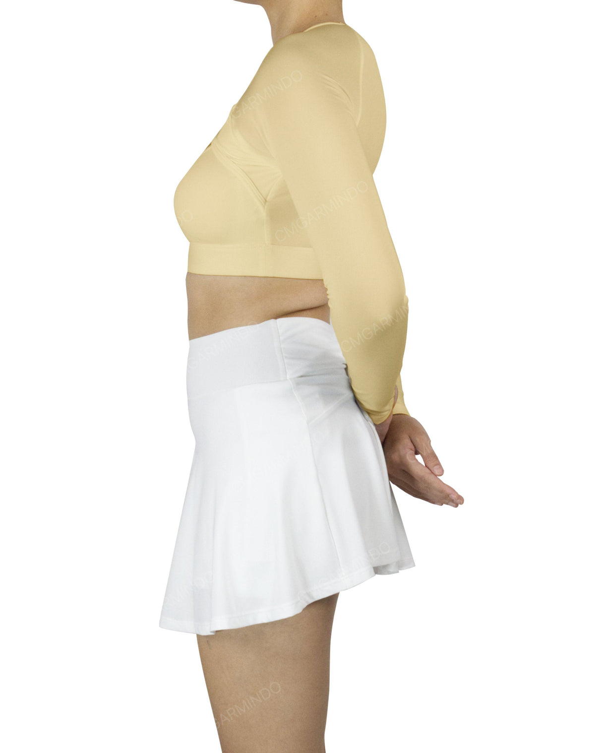 Crew Neck Long Sleeve Crop Top
