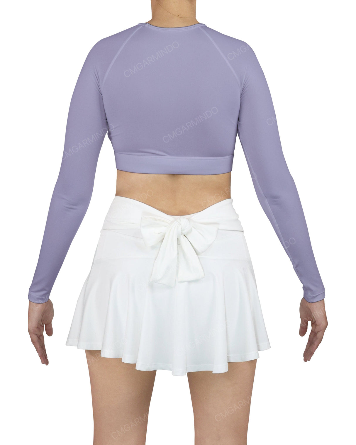 Crew Neck Long Sleeve Crop Top
