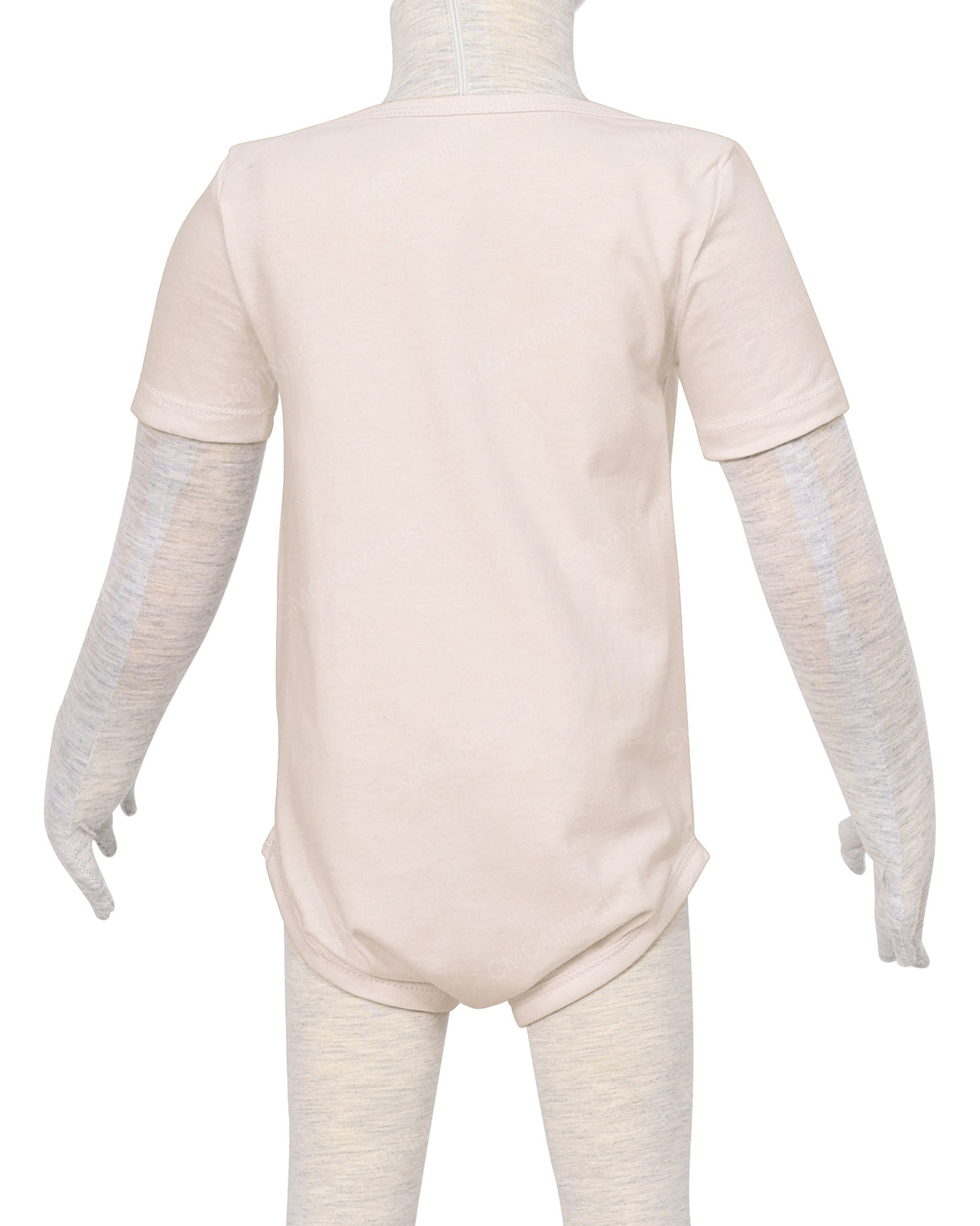 Short Sleeve Envelope Neck Onesie