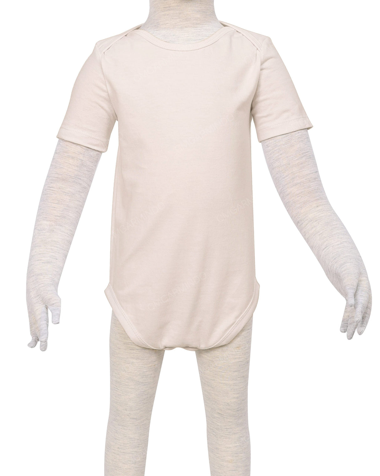 Short Sleeve Envelope Neck Onesie