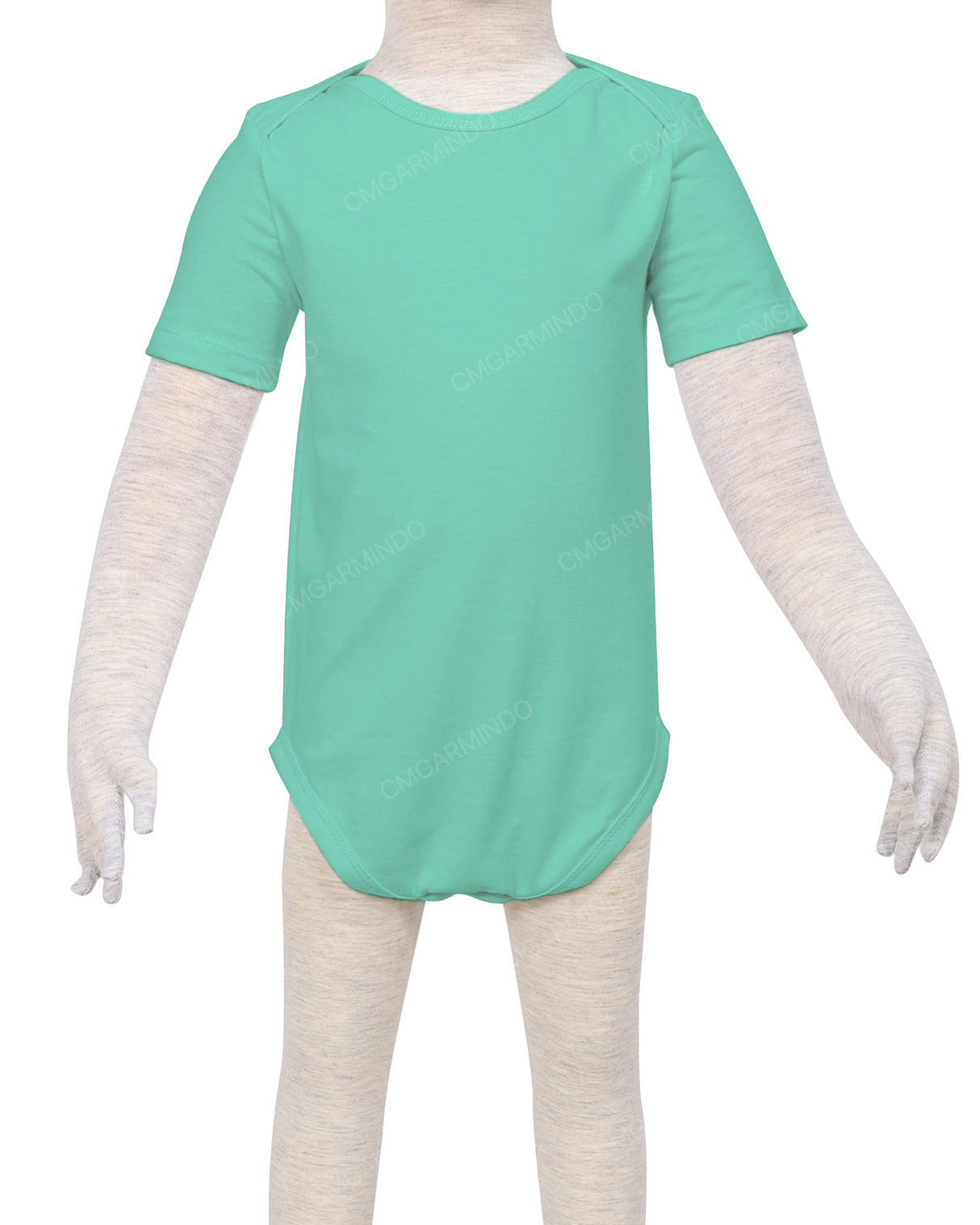 Short Sleeve Envelope Neck Onesie