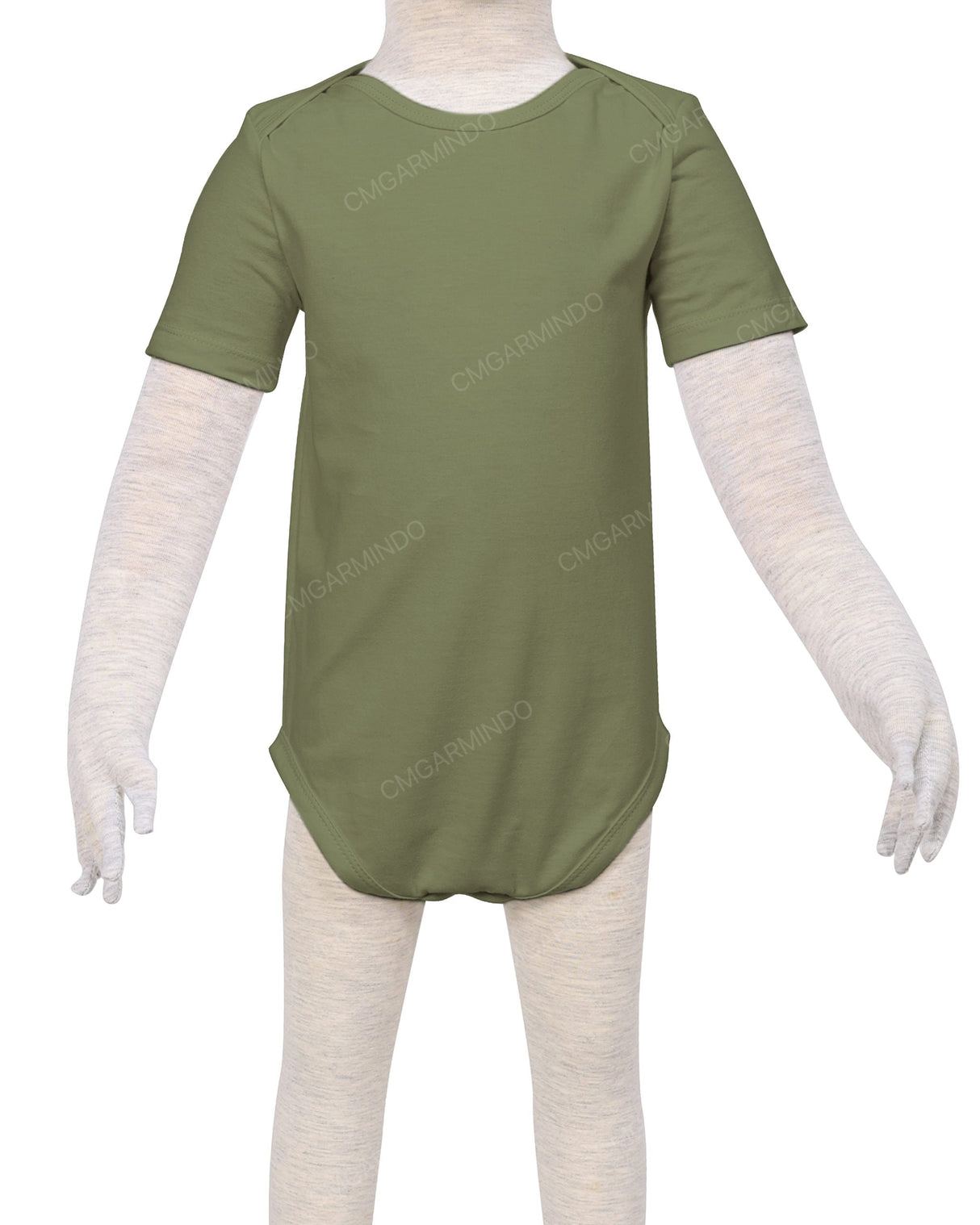 Short Sleeve Envelope Neck Onesie