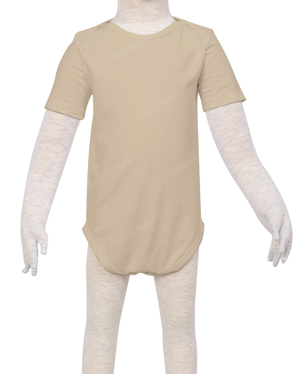 Short Sleeve Envelope Neck Onesie