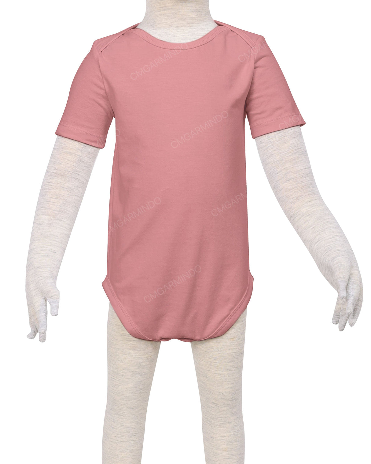 Short Sleeve Envelope Neck Onesie