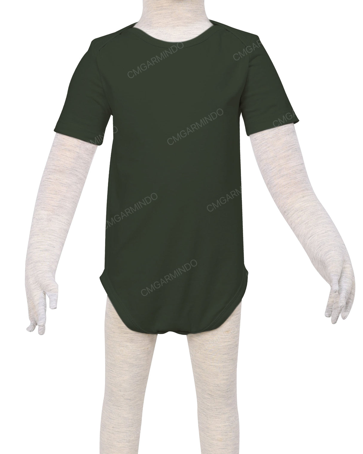 Short Sleeve Envelope Neck Onesie