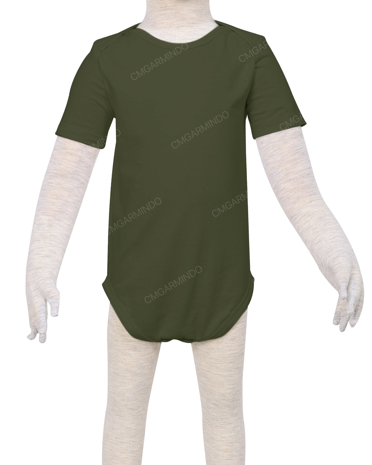 Short Sleeve Envelope Neck Onesie
