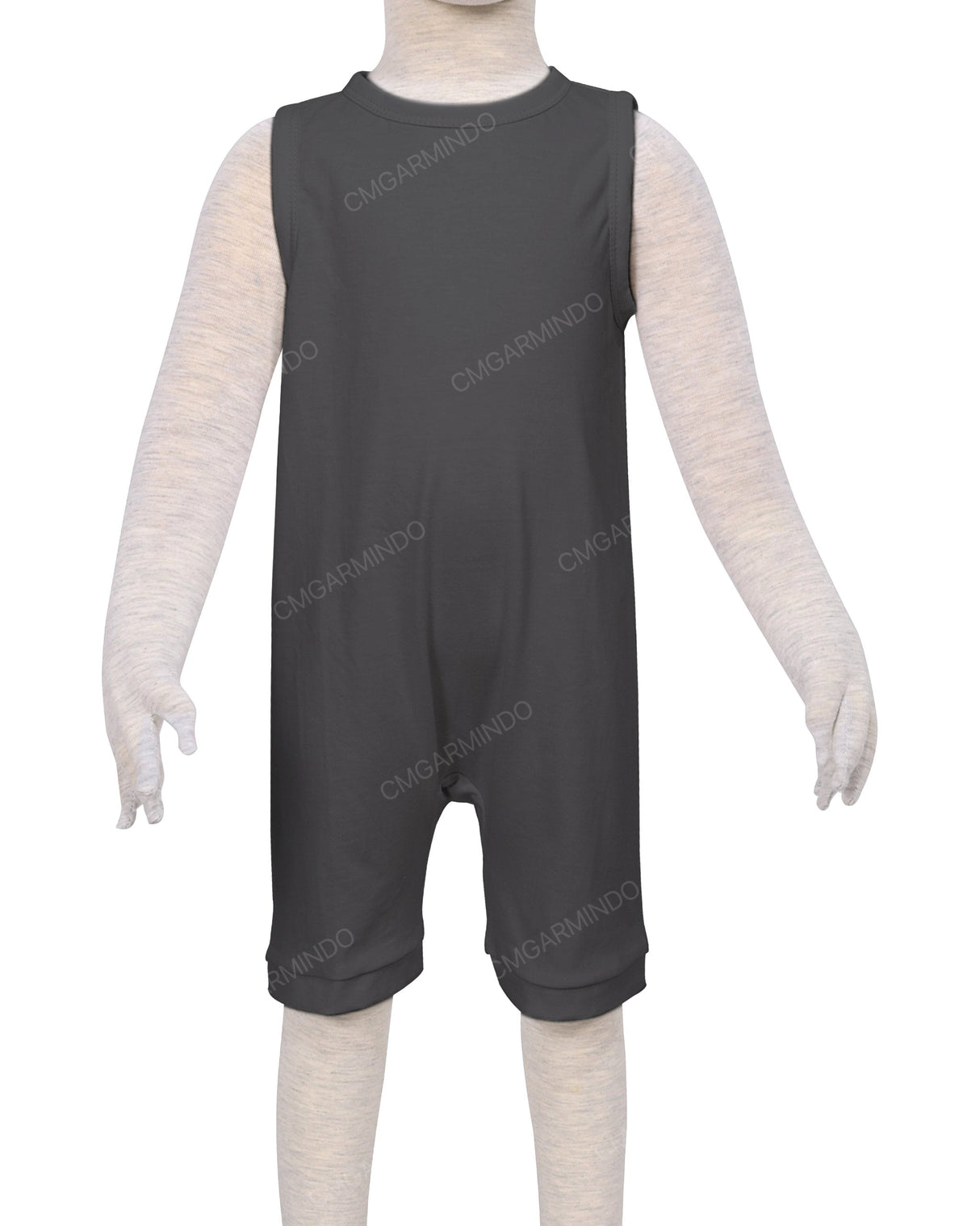 Sleeveless Crew Neck Shorts Romper
