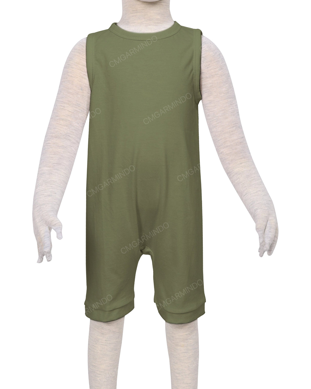 Sleeveless Crew Neck Shorts Romper