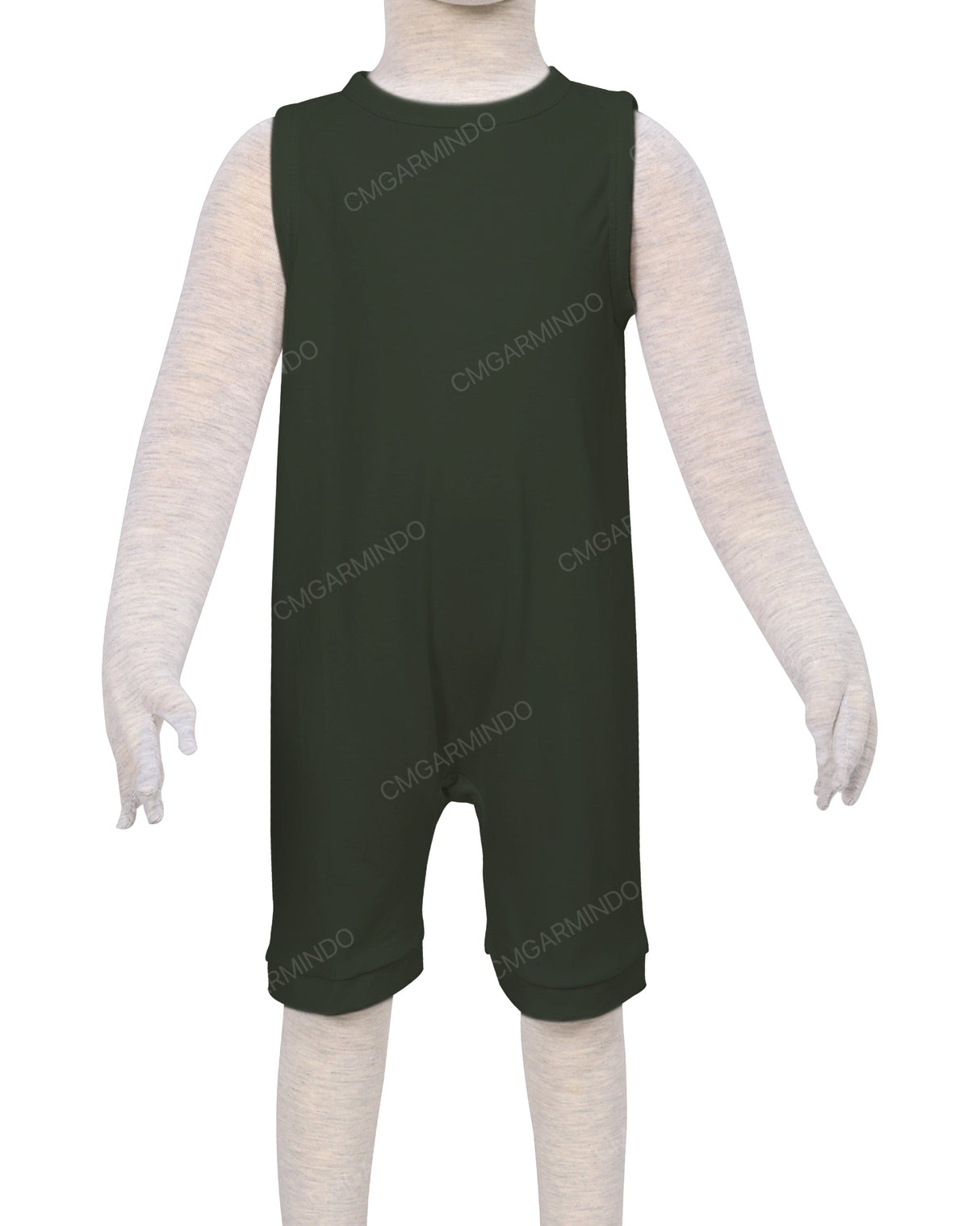 Sleeveless Crew Neck Shorts Romper