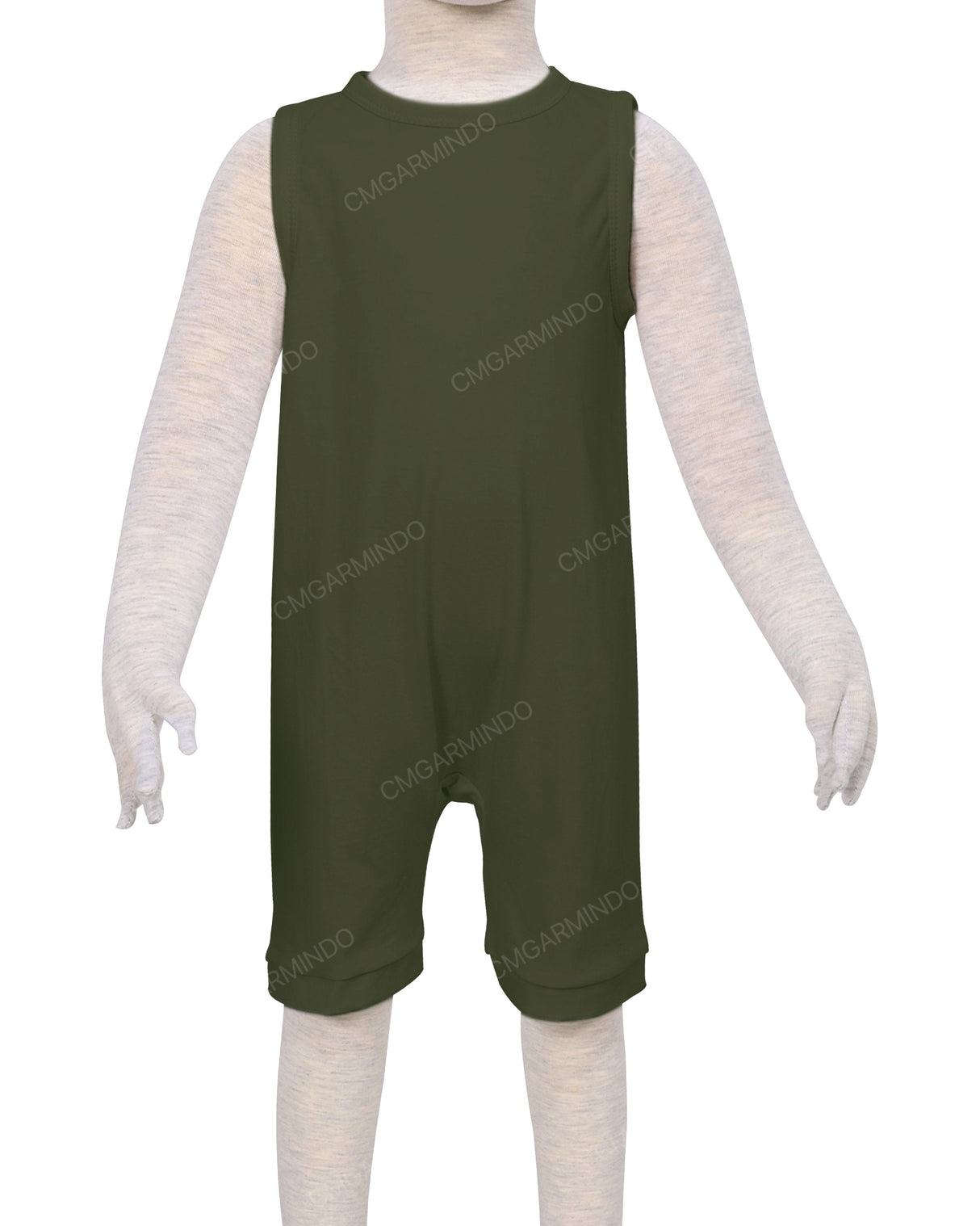 Sleeveless Crew Neck Shorts Romper