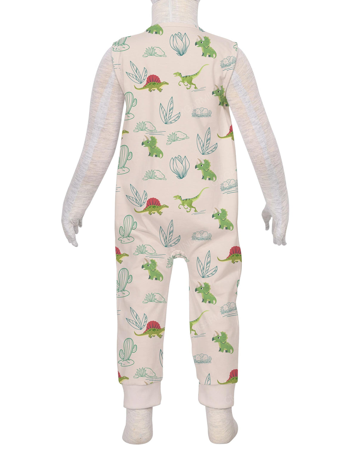 Sleeveless Zip-Up Pants Onesie