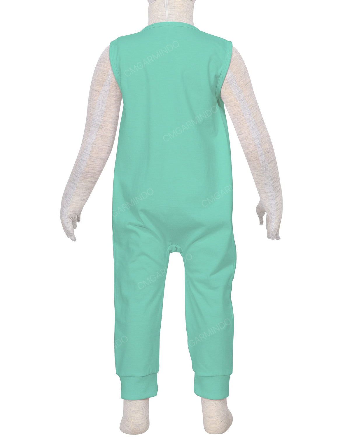 Sleeveless Zip-Up Pants Onesie