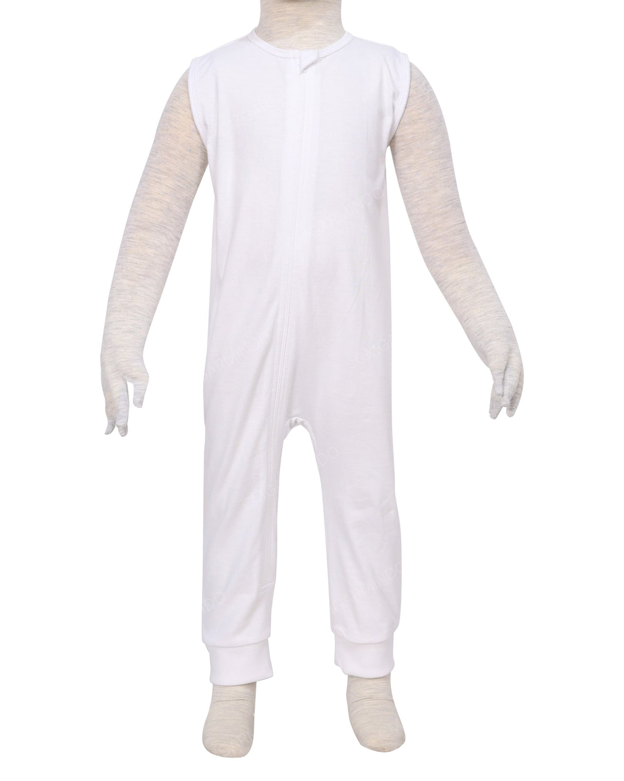 Sleeveless Zip-Up Pants Onesie