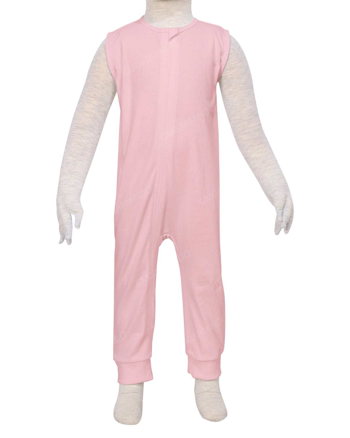 Sleeveless Zip-Up Pants Onesie