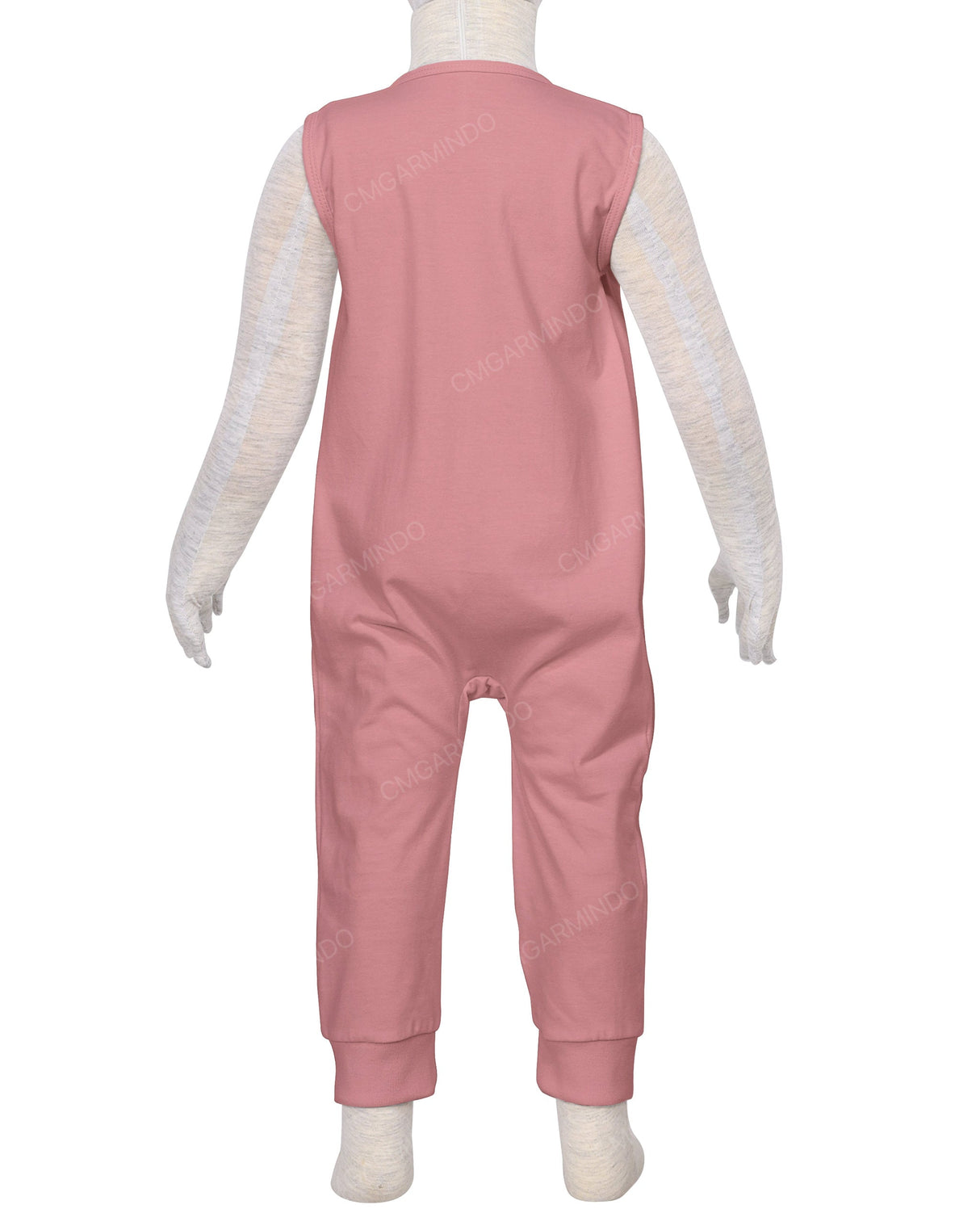 Sleeveless Zip-Up Pants Onesie