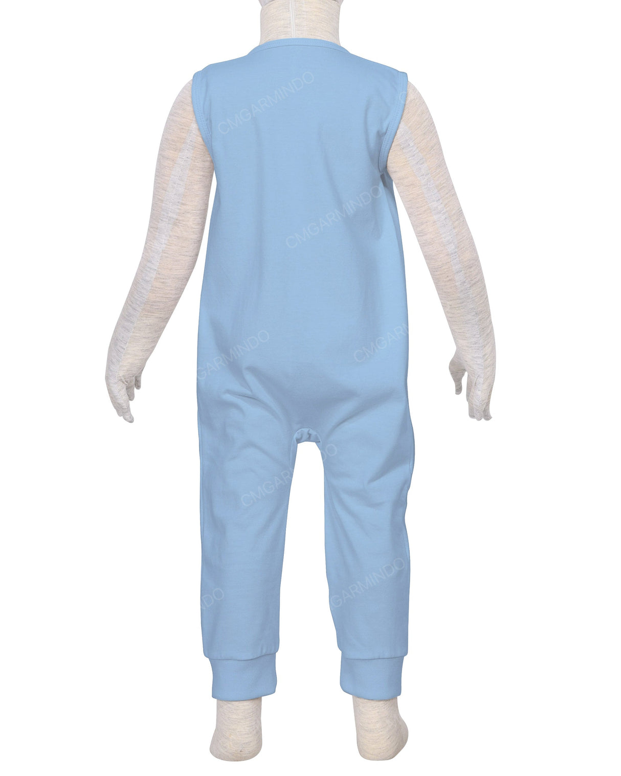 Sleeveless Zip-Up Pants Onesie