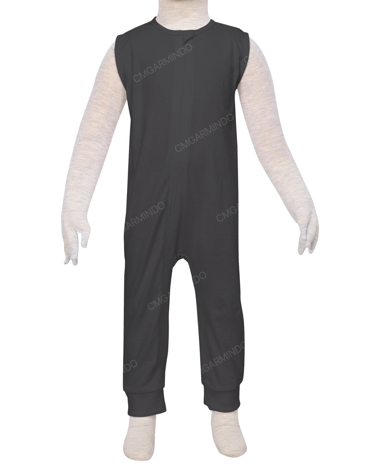 Sleeveless Zip-Up Pants Onesie
