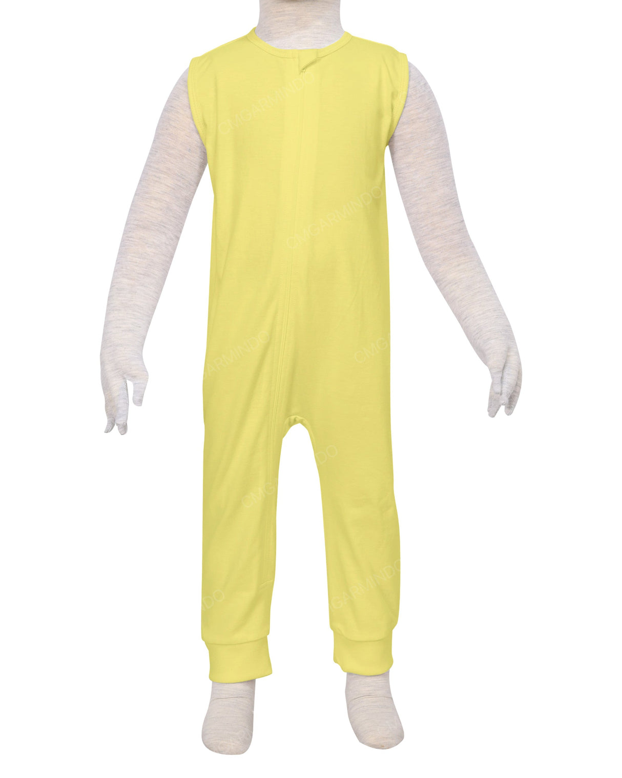 Sleeveless Zip-Up Pants Onesie