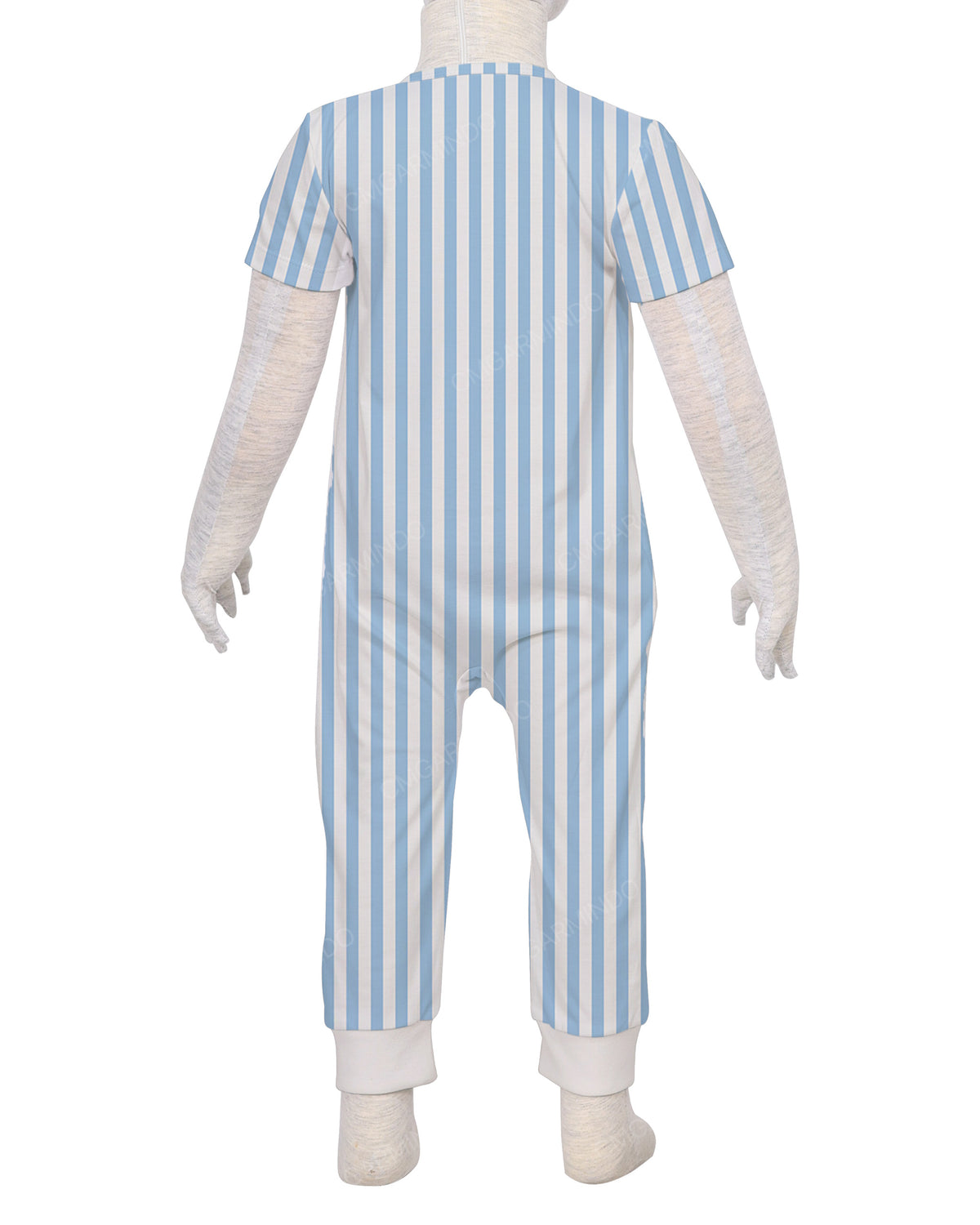 Short Sleeve Zip-Up Pants Onesie