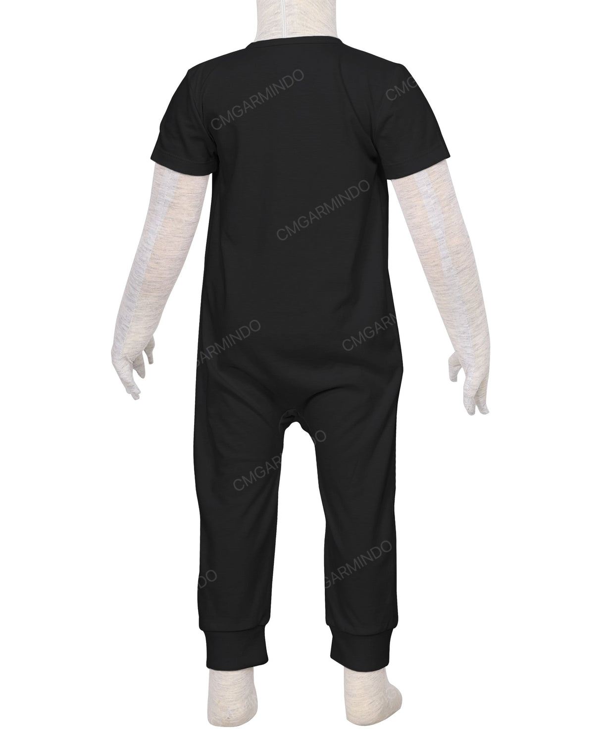 Short Sleeve Zip-Up Pants Onesie