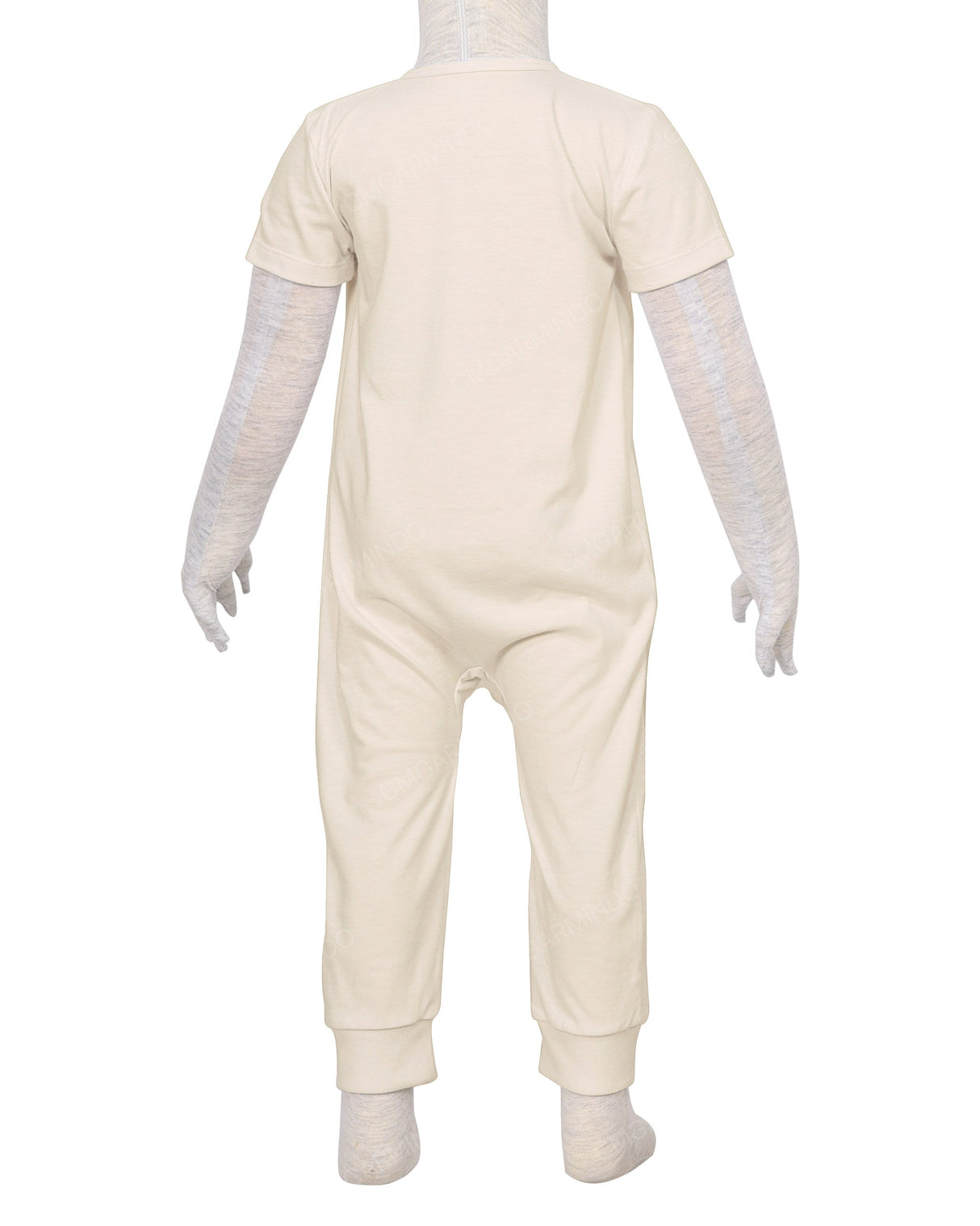 Short Sleeve Zip-Up Pants Onesie