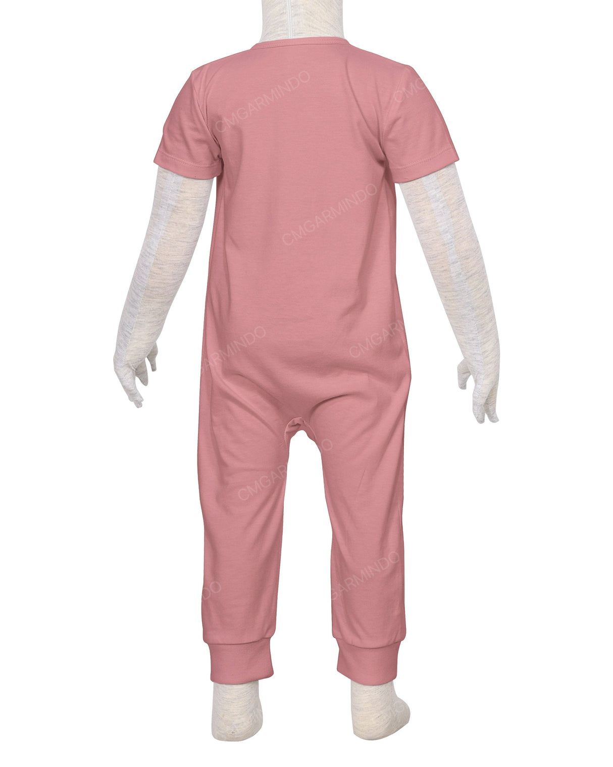 Short Sleeve Zip-Up Pants Onesie