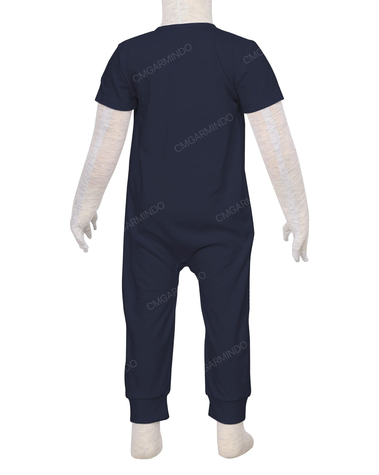 Short Sleeve Zip-Up Pants Onesie