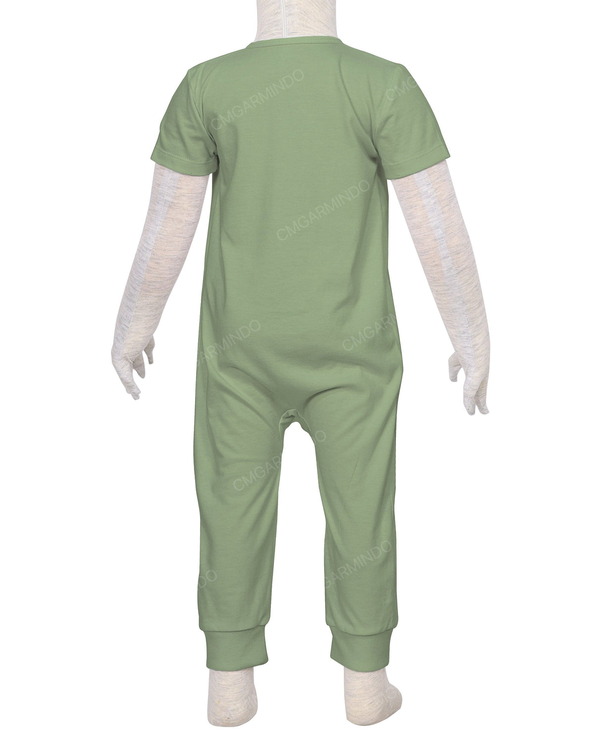 Short Sleeve Zip-Up Pants Onesie