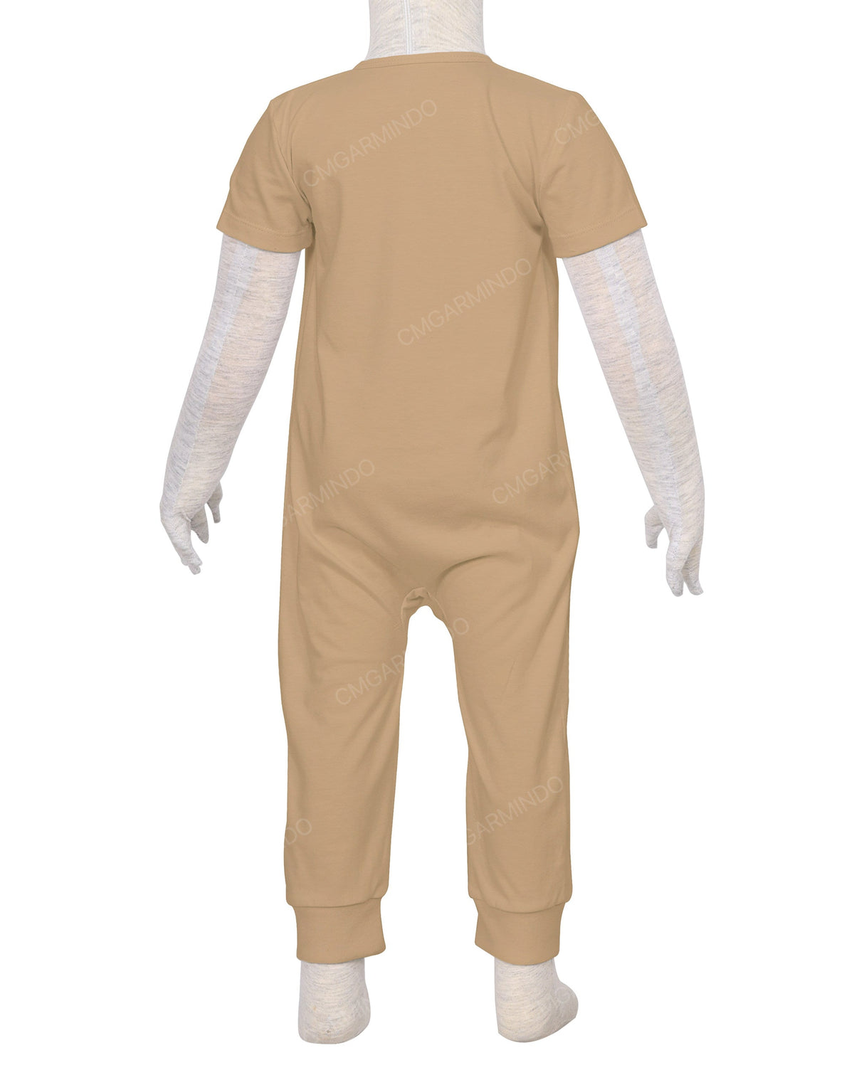 Short Sleeve Zip-Up Pants Onesie