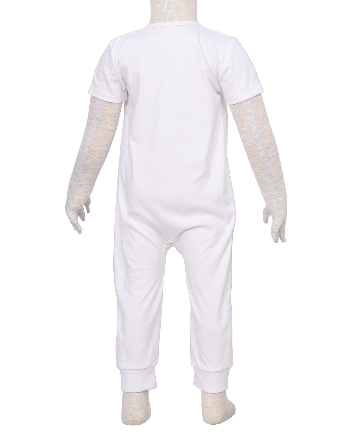 Short Sleeve Zip-Up Pants Onesie