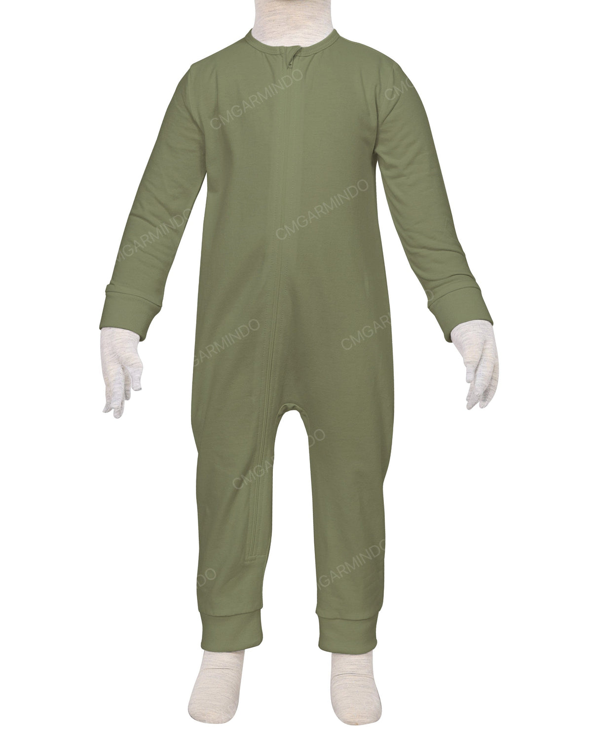 Long Sleeve Zip-Up Pants Onesie