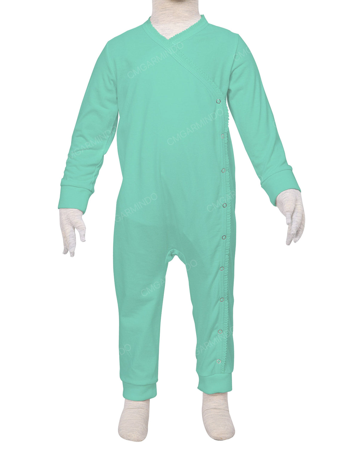 Long Sleeve Frill Wrap Pants Onesie