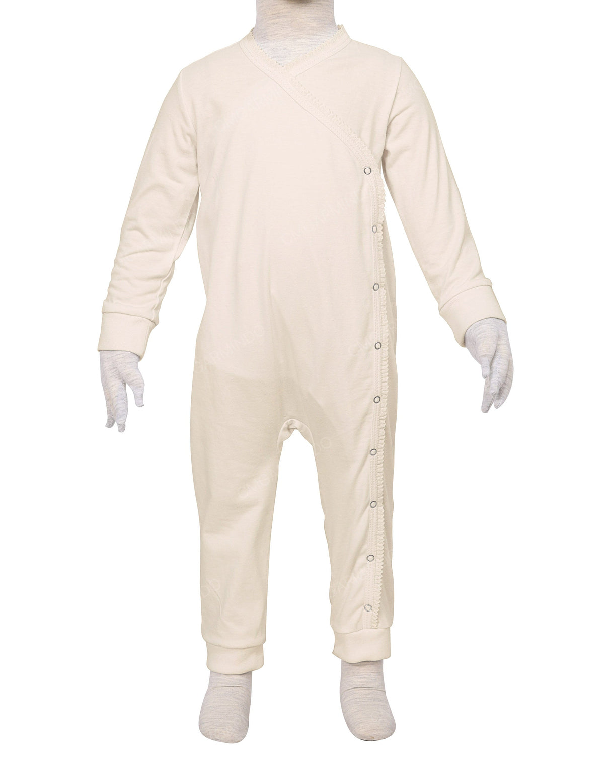 Long Sleeve Frill Wrap Pants Onesie