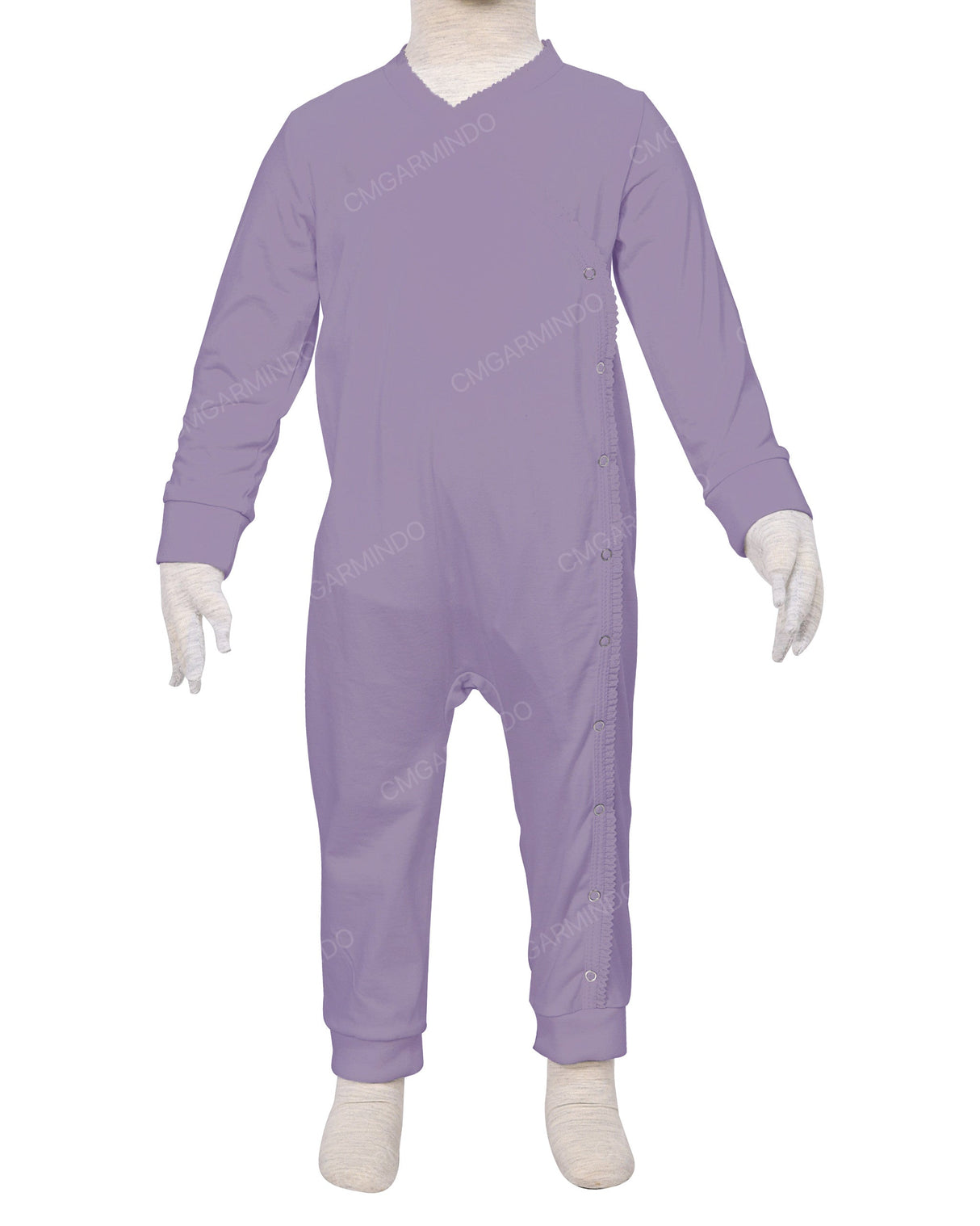 Long Sleeve Frill Wrap Pants Onesie