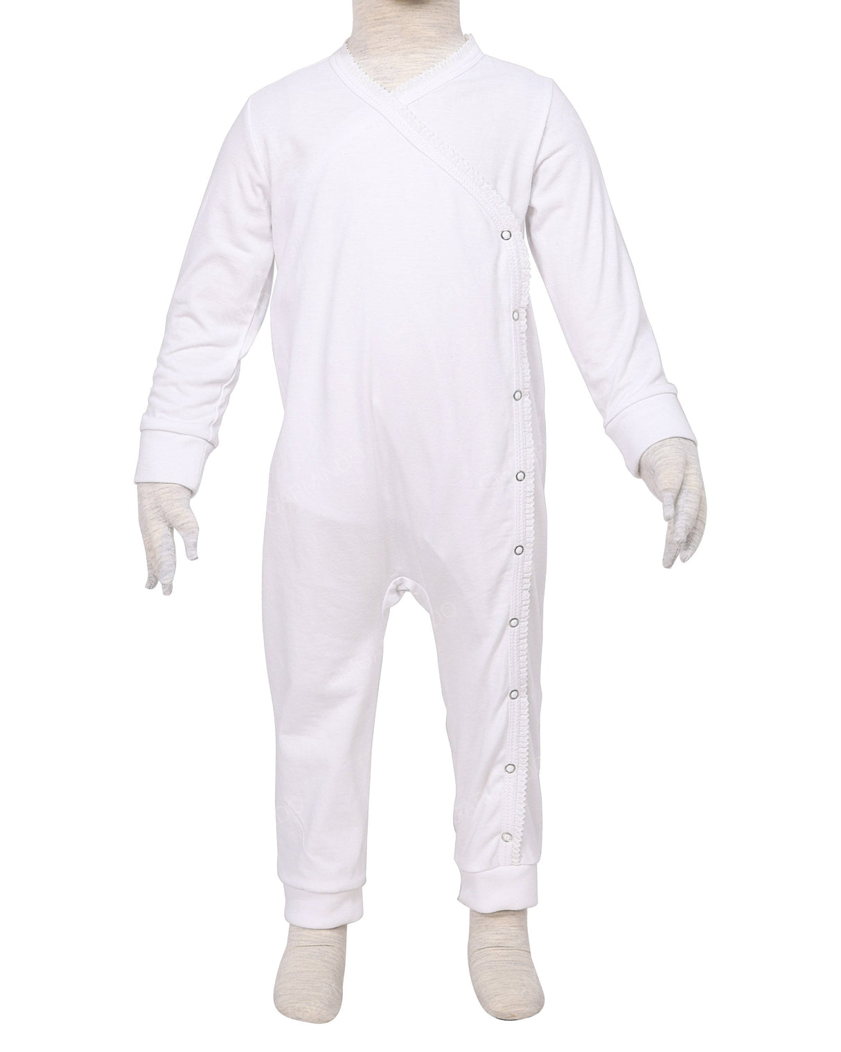 Long Sleeve Frill Wrap Pants Onesie