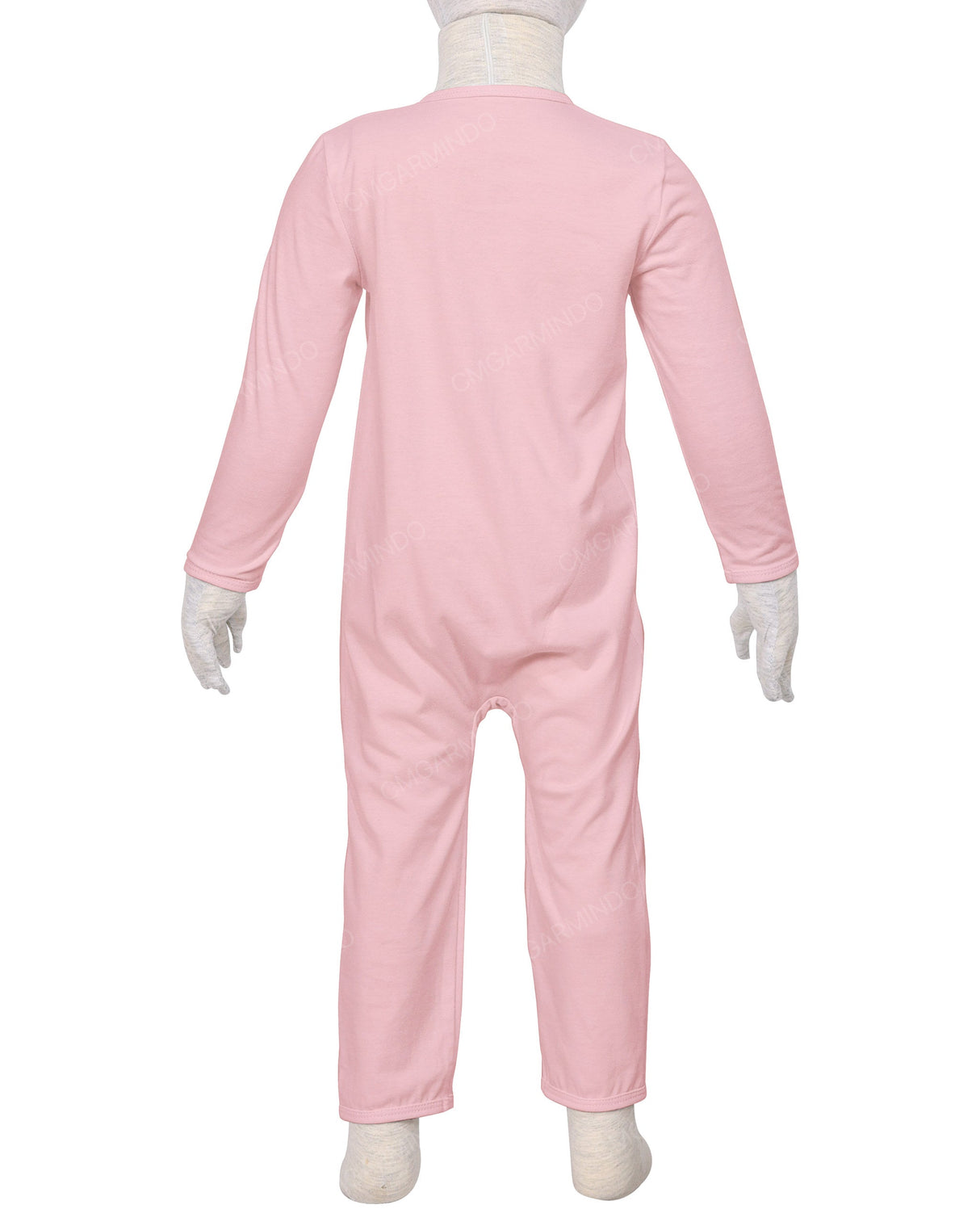 Long Sleeve Binding Zip-Up Pants Onesie