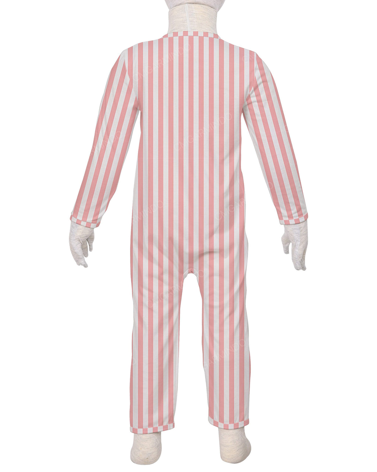Long Sleeve Binding Zip-Up Pants Onesie