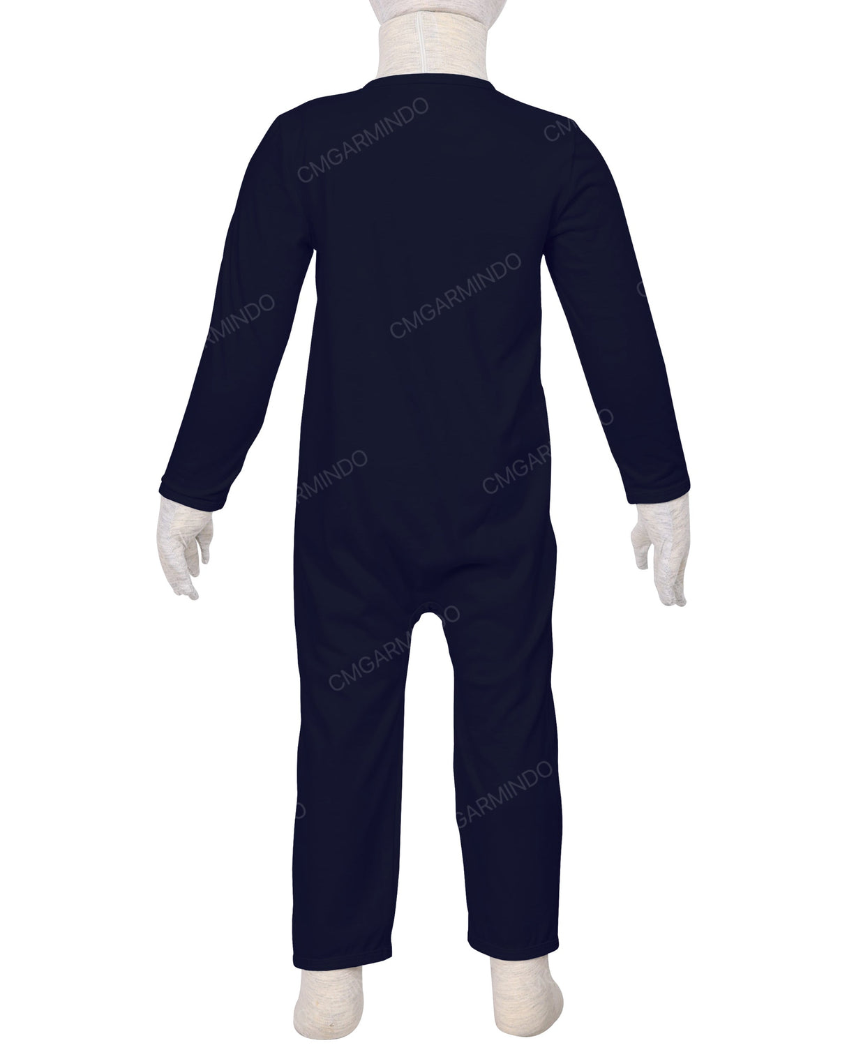 Long Sleeve Binding Zip-Up Pants Onesie